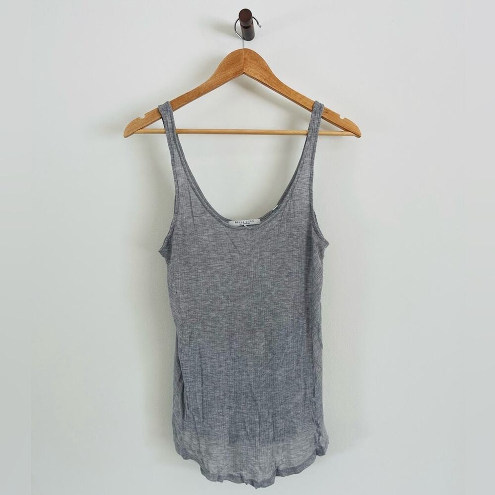 Bella Luxx - Modal Sheer Ribbed Charcoal Camisole